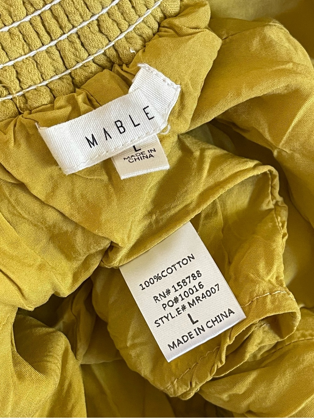 MABLE Yellow Halter Button-Front Romper - Picture 9 of 9